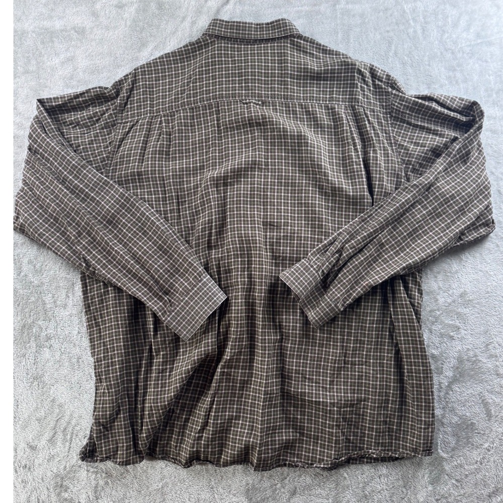 Gander Mtn Plaid Button Down Shirt Mens‎ 2XL Outdoor Utility Casual Long Sleeve - Picture 5 of 5